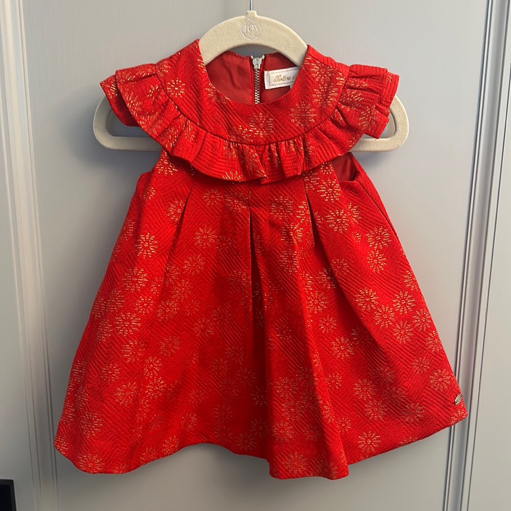 Tartine et chocolat red and gold dress